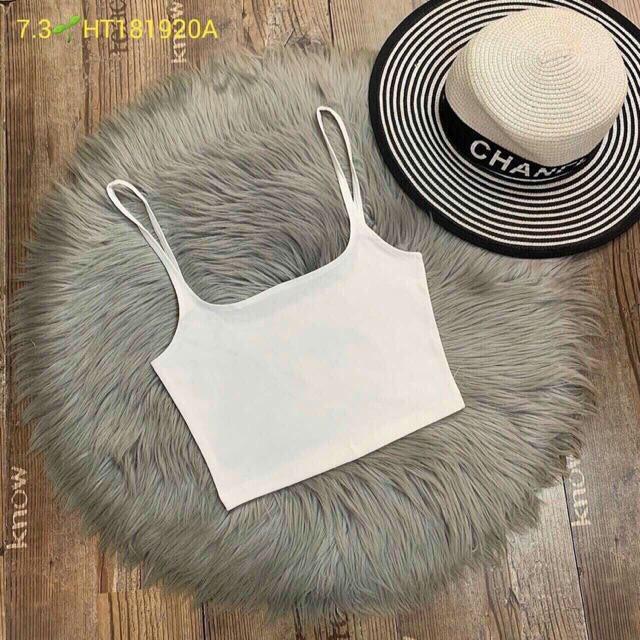 Áo hai dây croptop hở lưng sexy chất thun porip xịn - 25 store