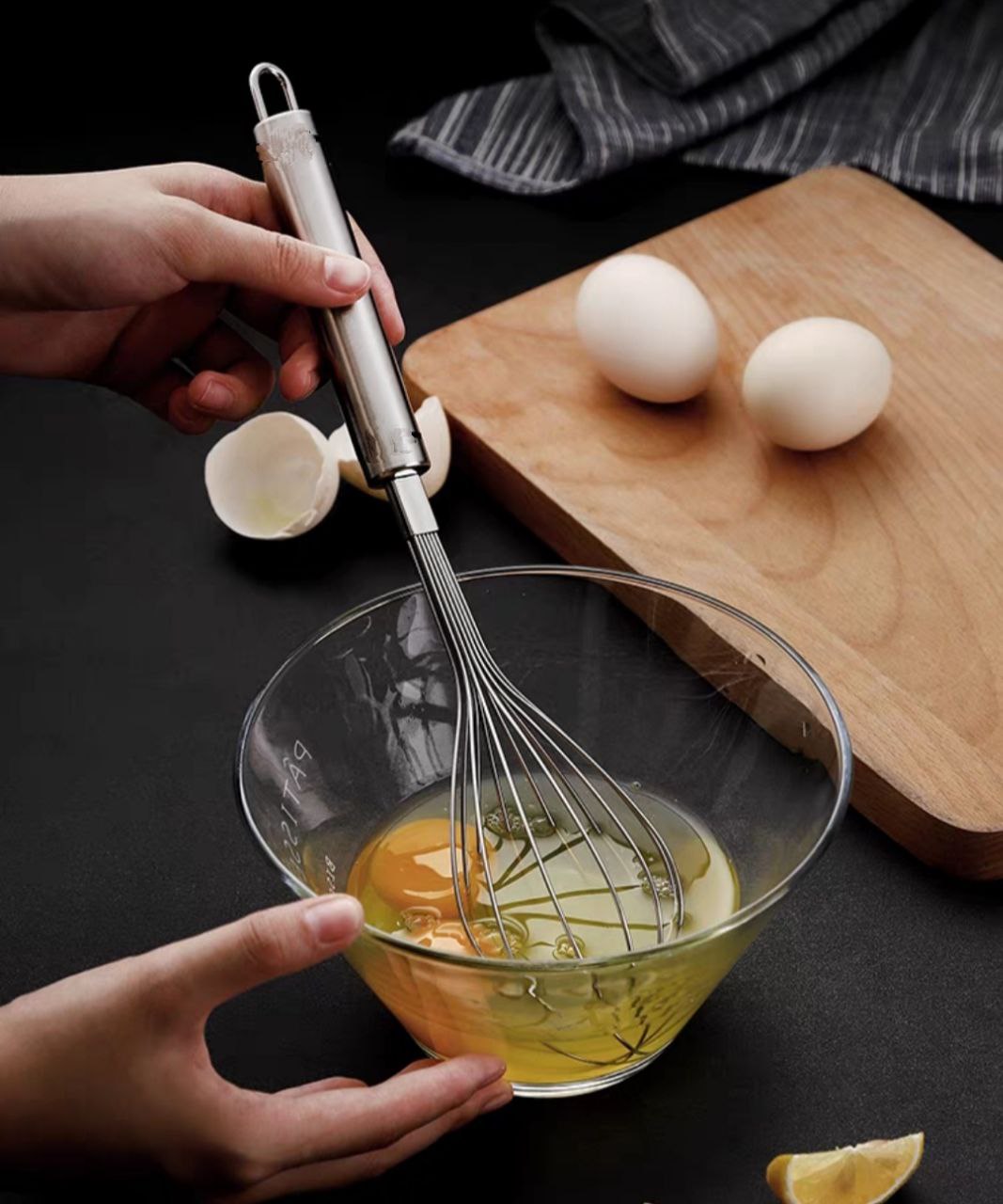 BỘ 2 CÂY ĐÁNH TRỨNG INOX
