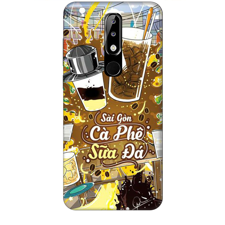 Ốp lưng dành cho điện thoại NOKIA 5.1 Plus Hình Sài Gòn Cafe Sữa Đá - Hàng chính hãng