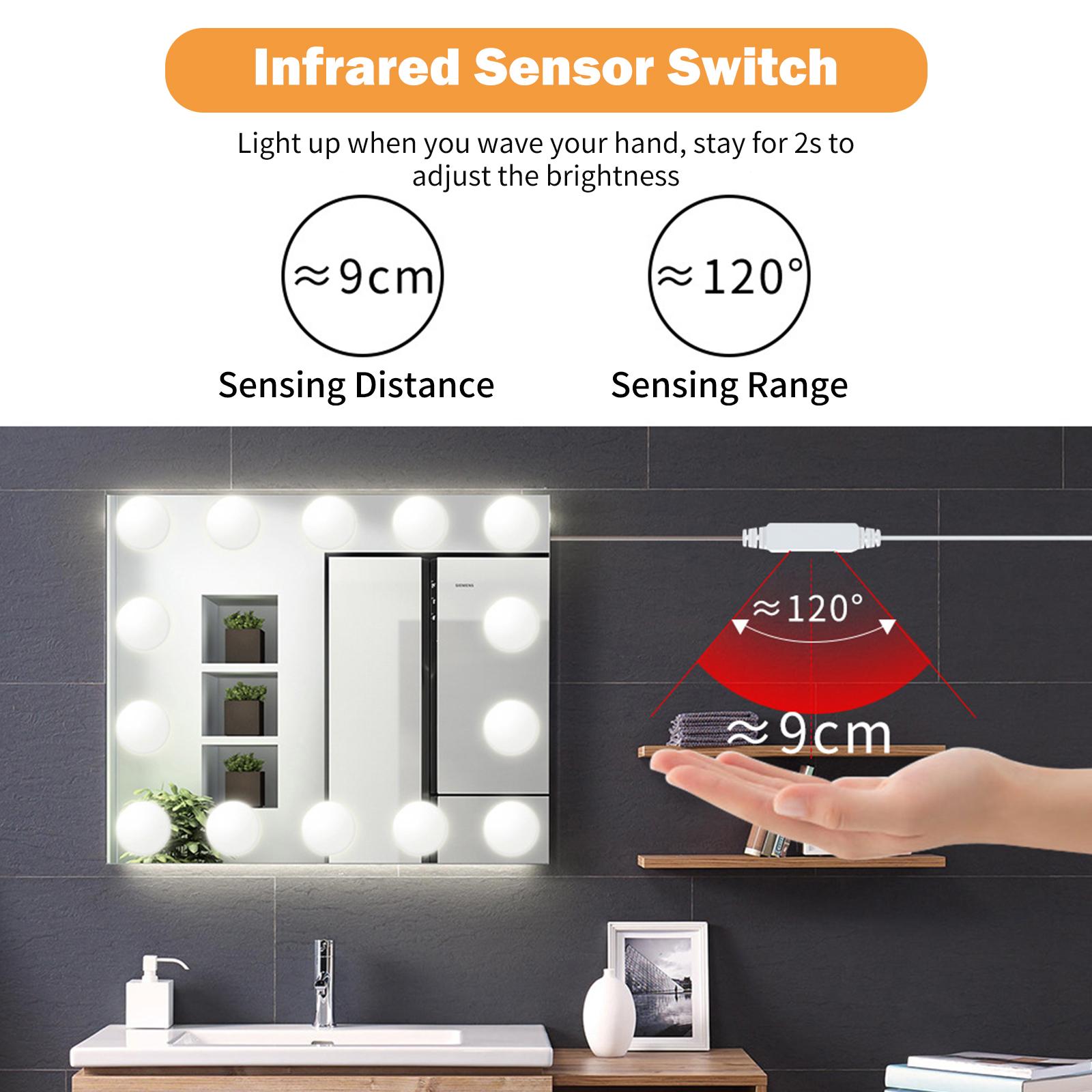 Đèn Gương Trang Điểm Led Điều Khiển Cảm Biến Thông Minh