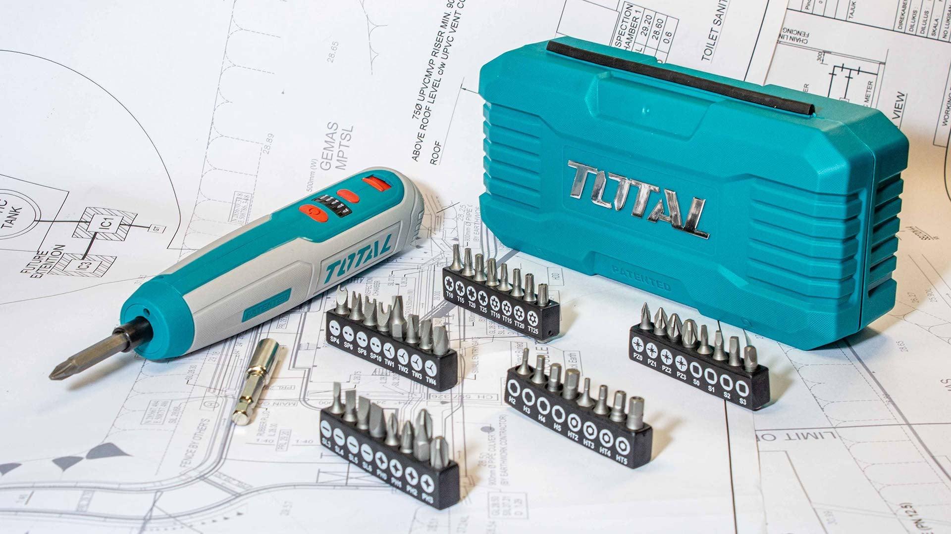 MÁY SIẾT VÍT DÙNG PIN 4V TOTAL TSDLI0403 - HÀNG CHÍNH HÃNG