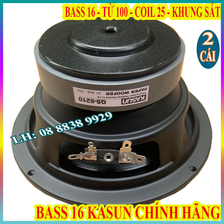 CẶP BASS 16 KASUN TỪ 100 COIL 25 HỒNG KÔNG CAO CẤP HÀNG CHÍNH HÃNG - GIÁ 2 LOA