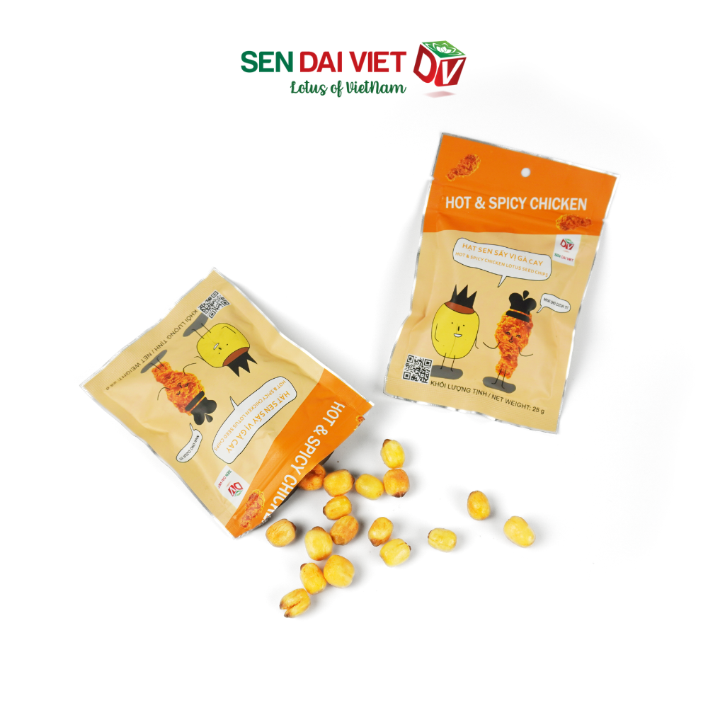 [Thùng 30 Gói] Sen Sấy Vị Wasabi- Sen Sấy Giòn Tan, Vị Cay Bùng Nổ, Kích Thích Vị Giác, ĐV- Sen Đại Việt- Gói 30g-Date Mới Nhất.