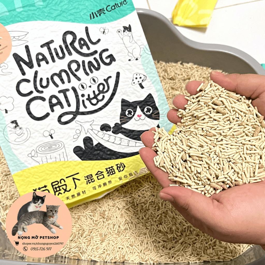 Cát vệ sinh đậu nành cho Mèo CATURE nội địa Trung | túi 2.4kg- 6L- thải được qua bồn cầu