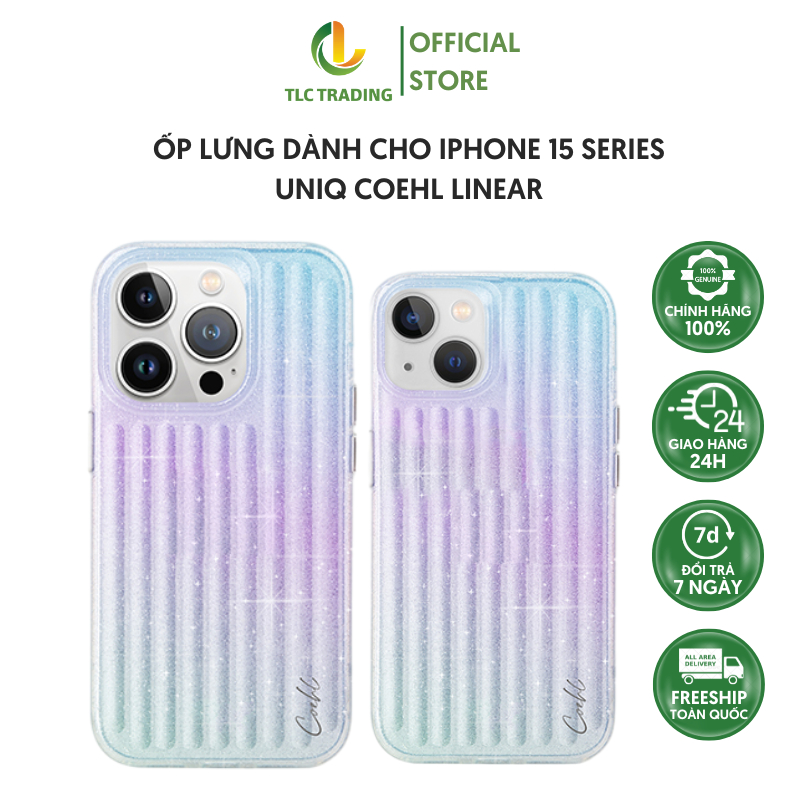 Ốp lưng UNIQ Coehl Linear dành cho iPhone 15/ 15 pro/ 15 pro max - hàng chính hãng