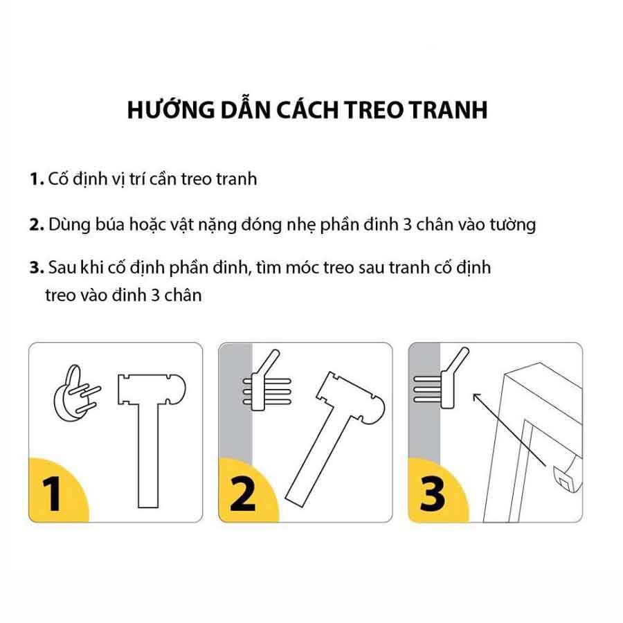 Bộ 40 Móc Treo Tường Treo Đồ Trang Trí Đồ Dùng Ghim 3 Chân