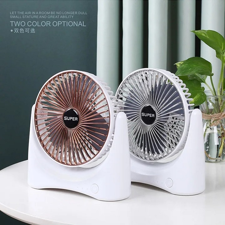 Quạt tích điện để bàn SUPER FAN xách tay tiện lợi