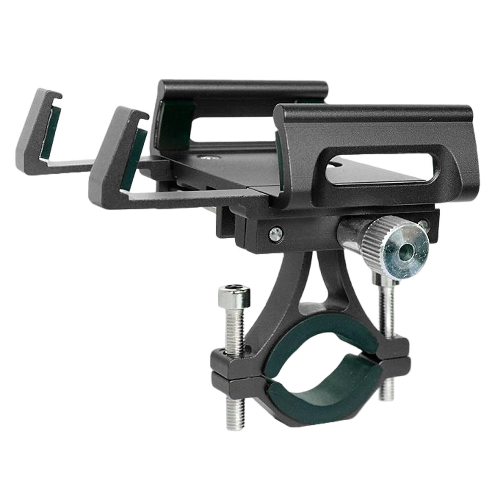 Bike Phone Mount Motorcycle Handlebar Phone Mount Clamp Stand Scooter Black