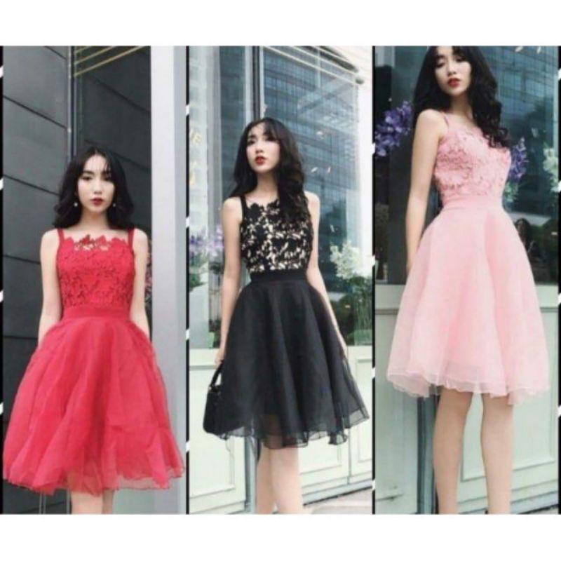 Đầm Ren Nữ Dáng Xòe Cực Xinh ảnh thật