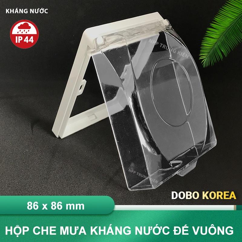 Hộp Chống Nước - Hộp Che Mưa cho ổ cắm điện âm tường hình chữ nhật (Hàng Chính Hãng DoBo Korea - Loại Tốt - Kháng nước