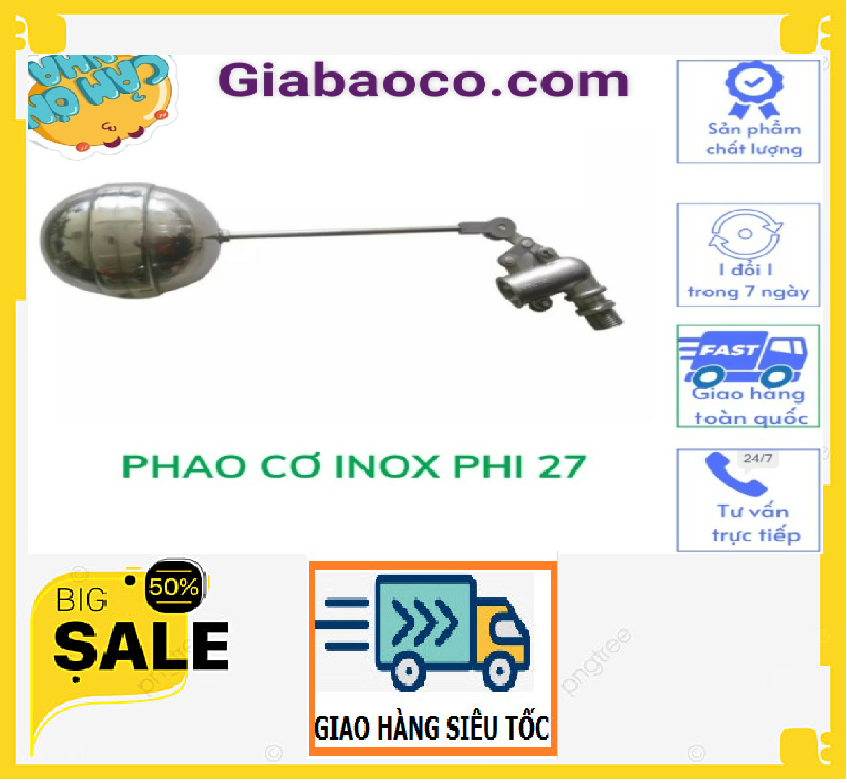 Phao Cơ Inox Phi 27mm- Giao Hàng Hỏa Tốc