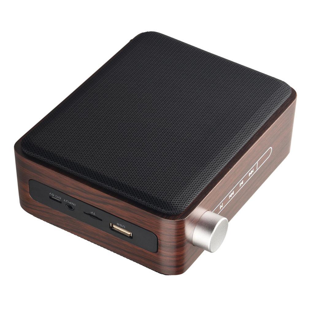 Wireless Wooden Bluetooth 4.2 Speaker Mini Portable Stereo Speaker Wooden 1
