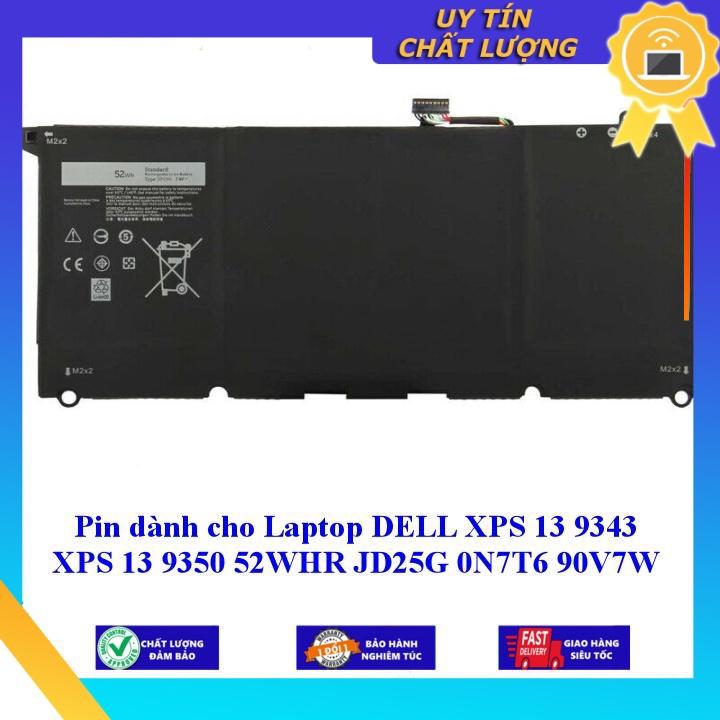 Pin Dùng Cho Laptop Dell Xps 13 9343 Xps 13 9350 52Whr Jd25G 0N7T6 90V7W - Hàng Nhập Khẩu New Seal