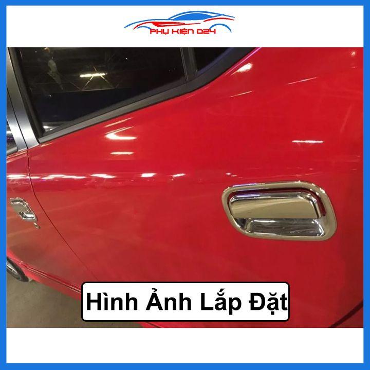 Ốp tay hõm mạ crom Toyota Wigo sáng bóng chống trầy bảo vệ cửa xe ô tô