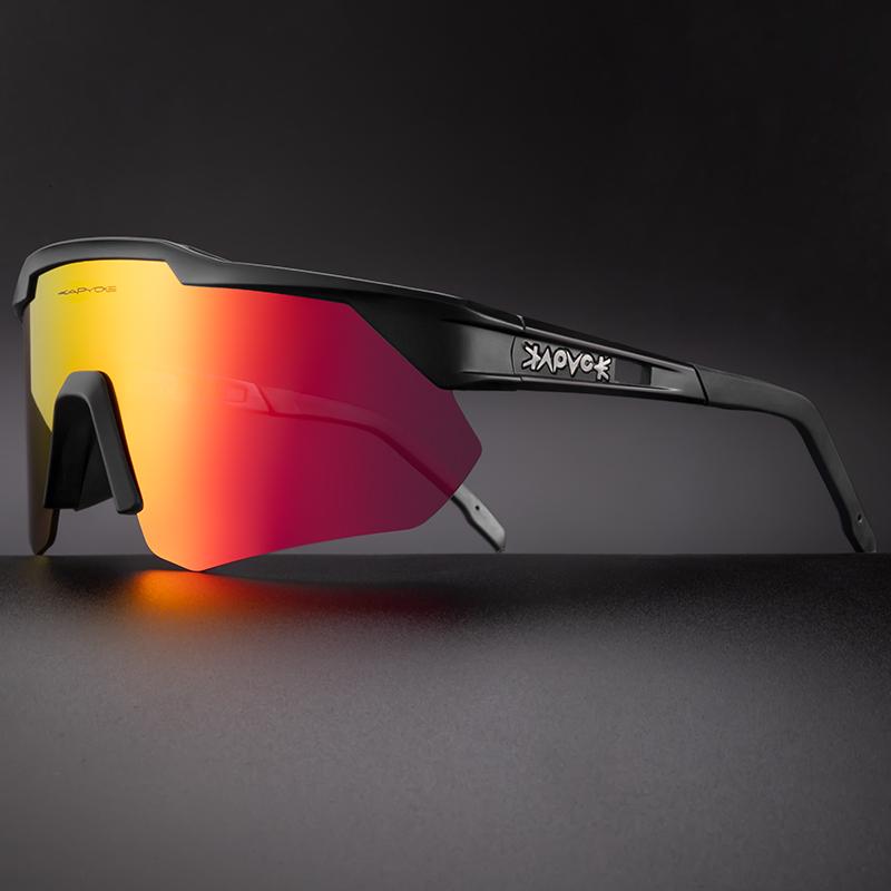 Kapvoe Kính Đi Xe Đạp Phân Cực MTB Kính Nữ Ngoài Trời Photochromic Xe Đạp Kính Mát Thể Thao Người UV400 Đi Xe Đạp Kính Mắt Color: 08 Lenses Color: 4LENS