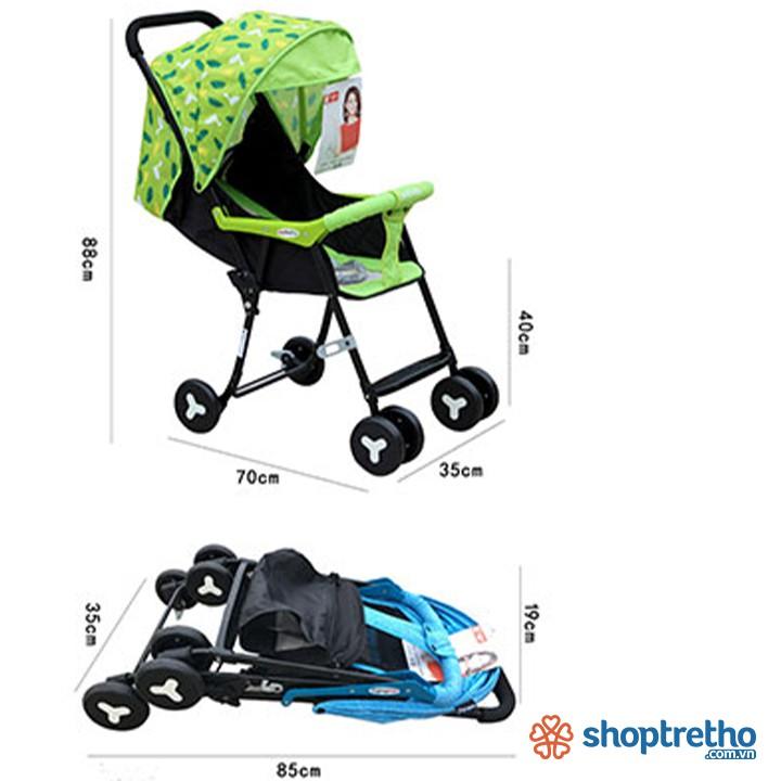 Xe đẩy du lịch siêu nhẹ Seebaby QQ2 cho bé
