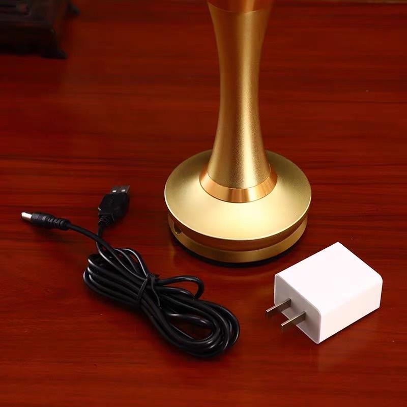 CẶP 2 CÂY ĐÈN LED HOA SEN PHA LÊ THỜ CÚNG TRANG TRÍ