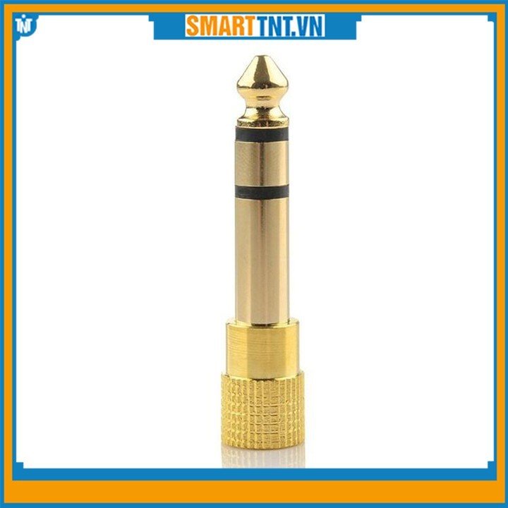 Jack đầu chuyển 3.5 ra 6.5 mạ vàng - Đầu chuyển cho tai nghe mic đàn Guitar điện new