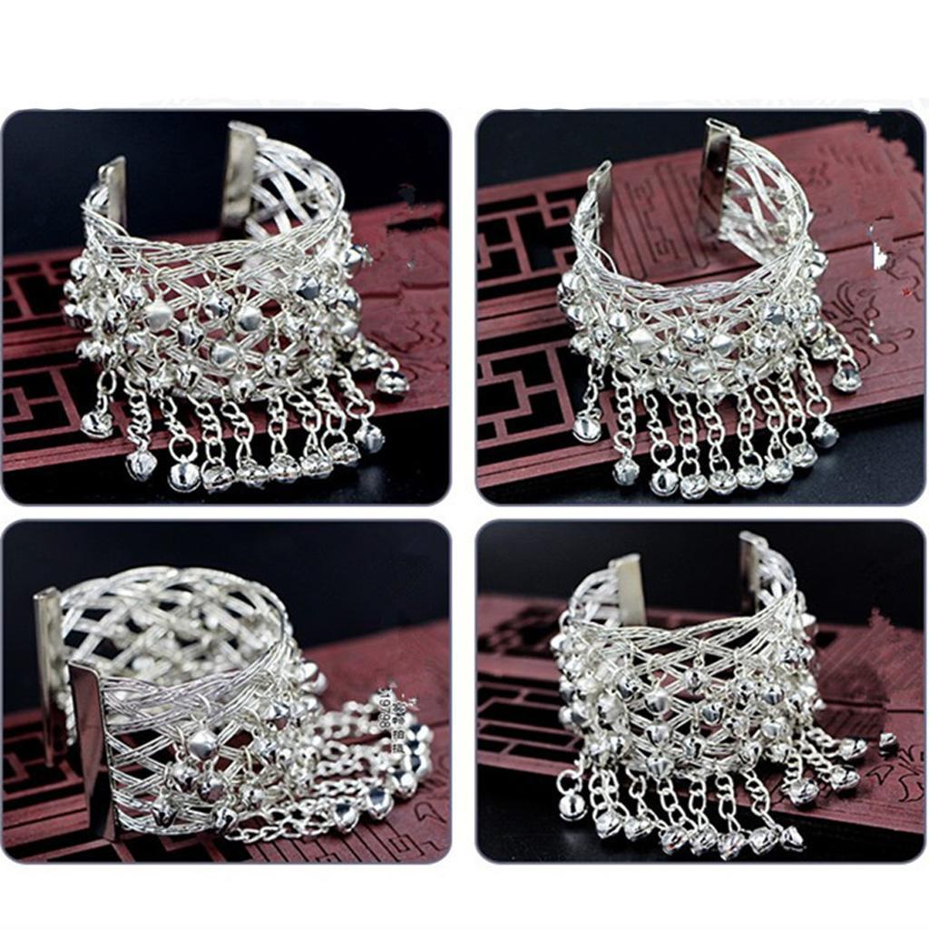 Ethnic Bell Tassels Armlet Upper Arm Cuff Armband Bracelet Jewelry