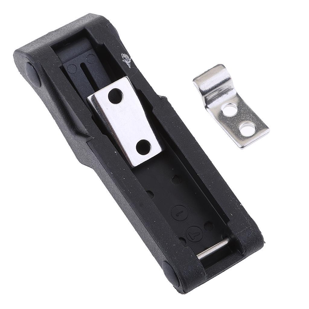 2 Pieces 4'' Flexible Draw Latch Soft Black Rubber Replace Southco C7-10