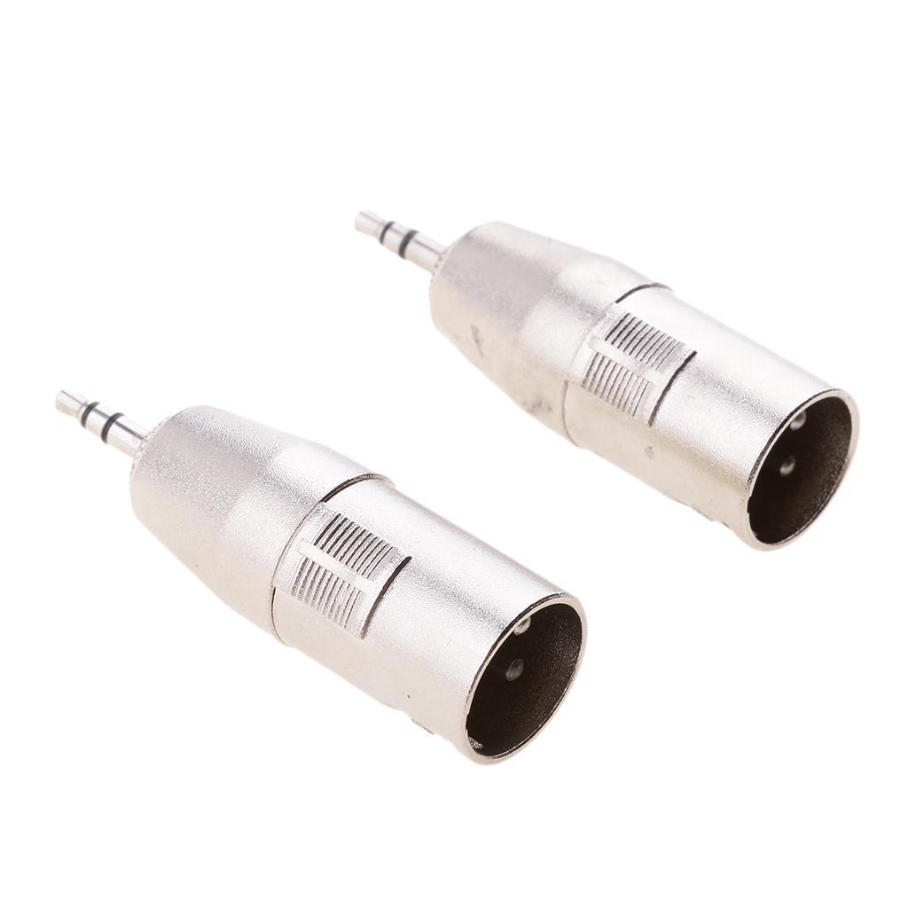 4 Pieces 3.5mm TRS to XLR Cable Adapter