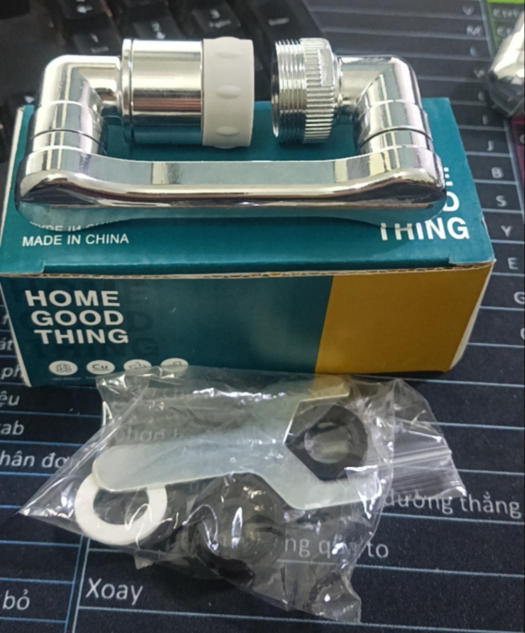 Đầu Nối Vòi Nước INOX Thông Minh Xoay 1080° Cho Bồn Rửa Chén Với 2 Chế Độ Phun Nước Tiết kiệm (HÀNG LOẠI 1 FULL INOX)