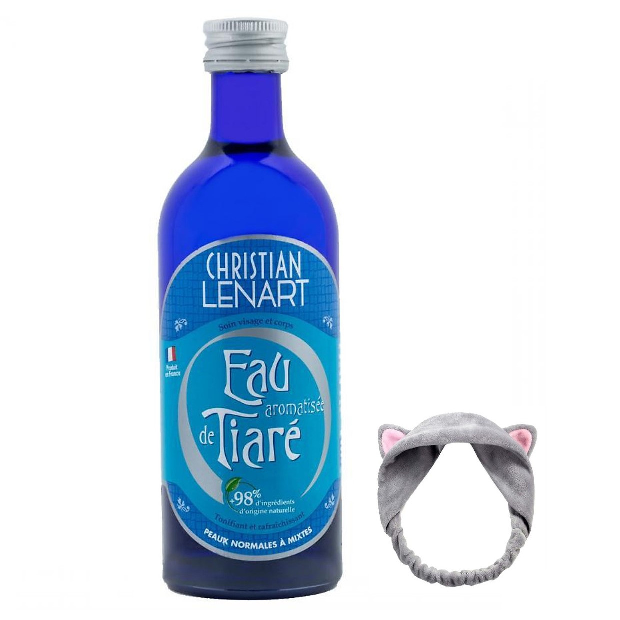 Nước Hoa Hồng Chiết Xuất Từ Cánh Hoa Tiaré Christian Lenart Eau Aromatisée De Tiaré 200ml (Dành cho da hỗn hợp) + tặng 1 Băng Đô Tai Mèo Xinh Xắn ( Màu Ngẫu Nhiên)