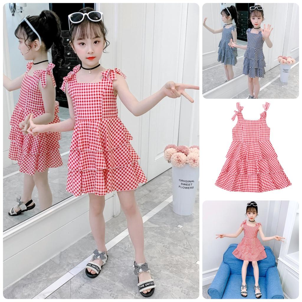 VL36 Size110-160 Đầm bé gái Thời trang trẻ Em hàng quảng châu