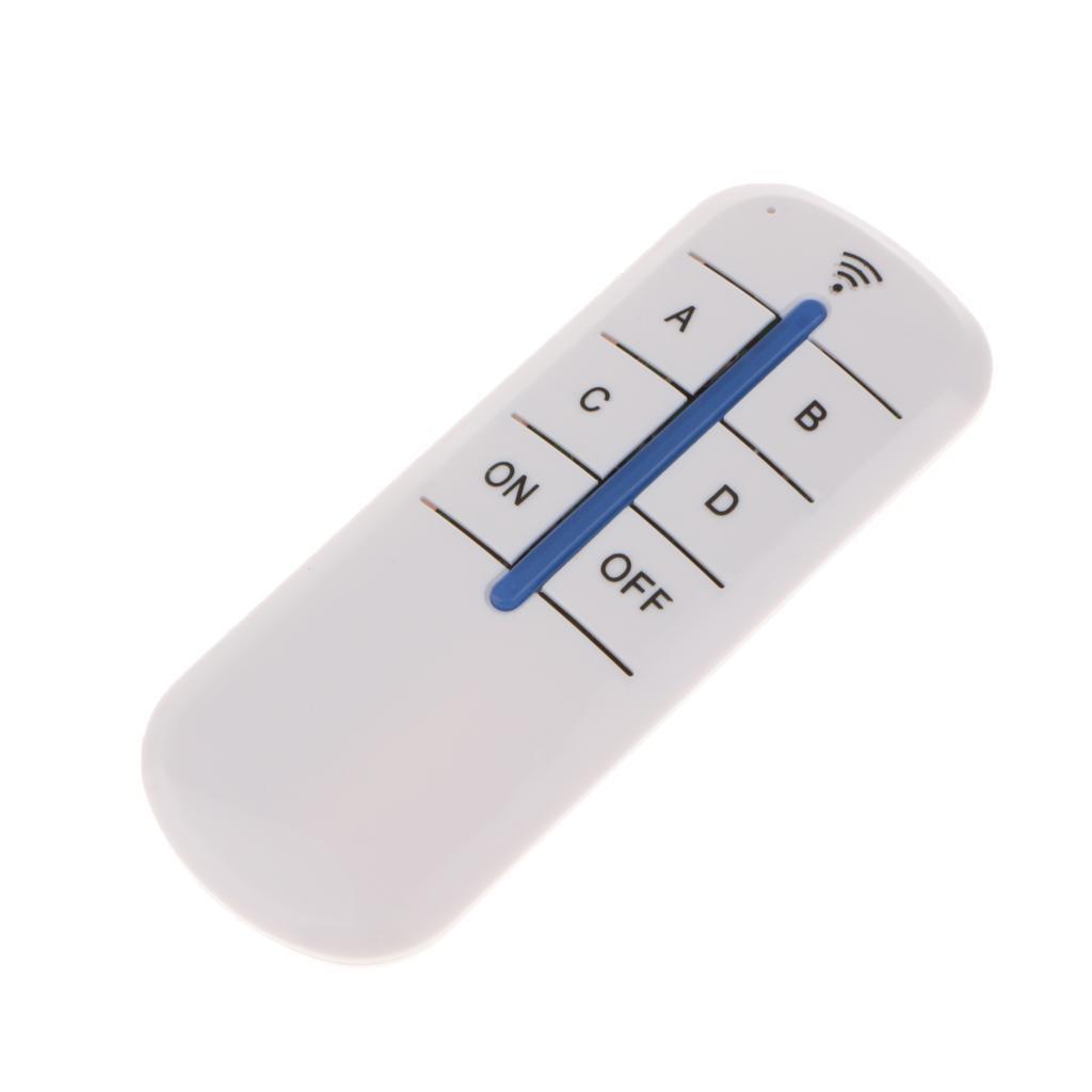4 Way ON/OFF Light Switch RF Remote Controlled Switch Receiver+Transmitter