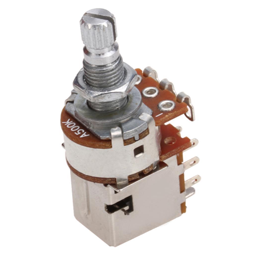 6X A500K Push Pull Potentiometer Control Switch Logarithmic Pot for Electric