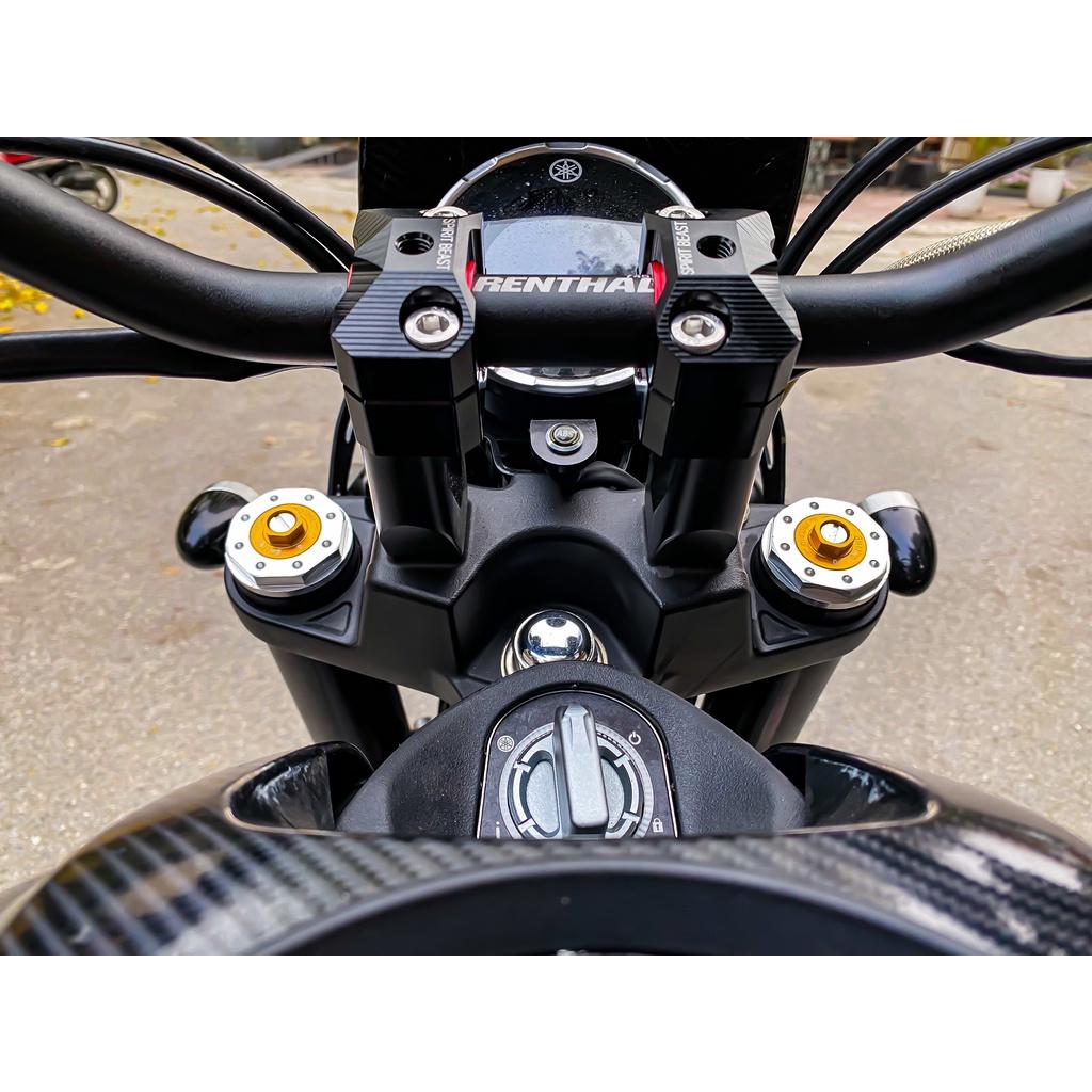 Ốc chụp thụt trước Up Side Down dành cho Yamaha R3 -2020/R15V3/ MT15/ XSR155 chất nhôm cao cấp, đẹp và cực xịn