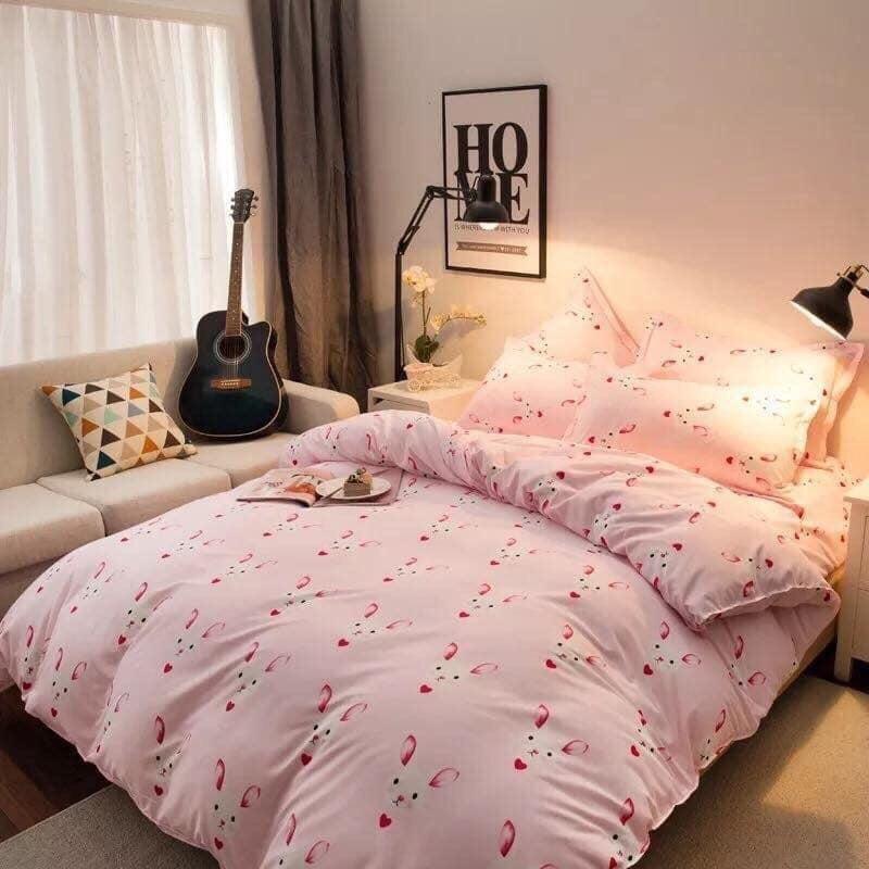 Bộ Chăn Ga Gối Cotton Poly Set 4 Món Hàng Nhập Khẩu
