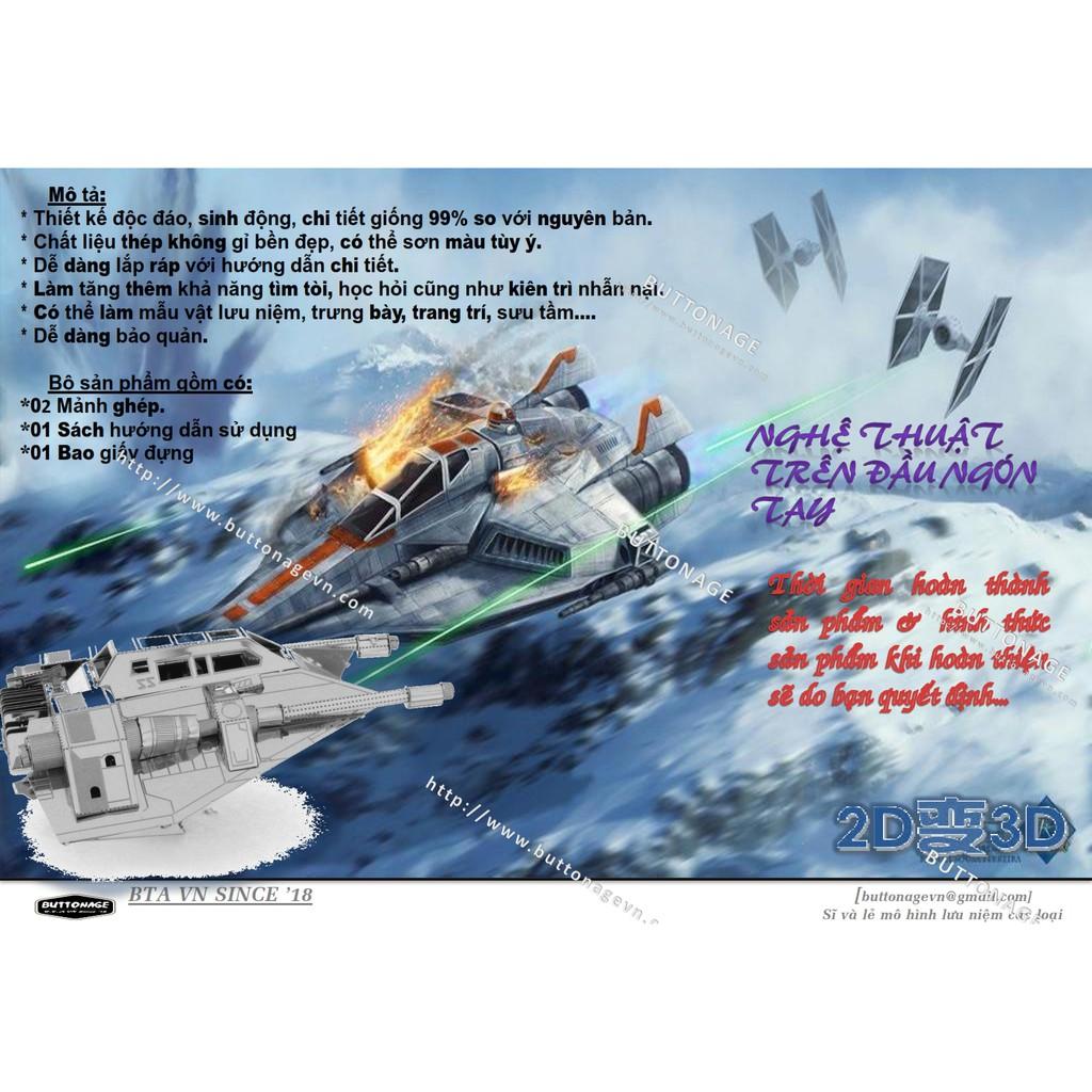 Mô Hình Lắp Ráp 3d Tàu Đệm Không Gian Snowspeeders T-47