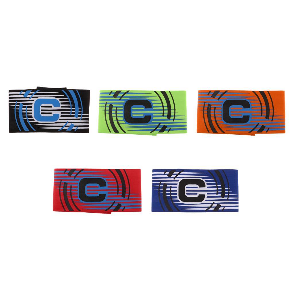 3-5pack Captain Armband Football Soccer Sports Adjustable Arm Bands Red