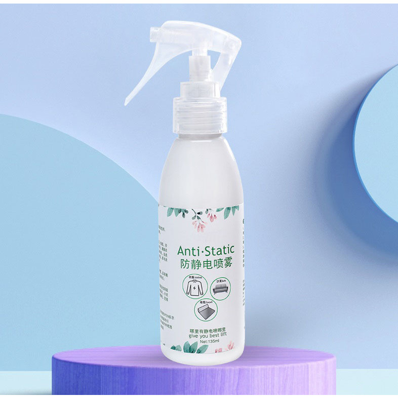 Dung Dịch Xịt Chống Tĩnh Điện Cho Quần Áo, Tóc, Đồ Kim Loại Cao Cấp 135ml