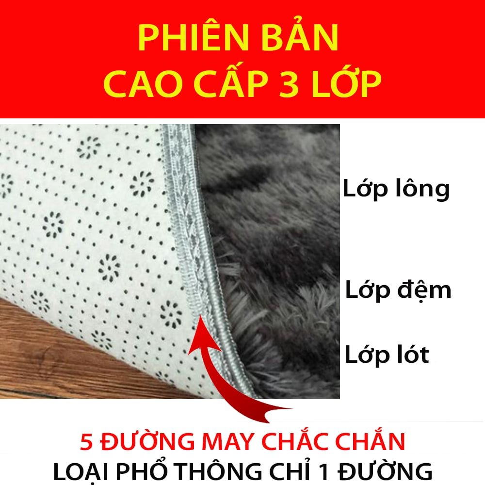 Thảm Lông Chùi Chân lau dậm chân trải sàn chống trượt nhà bếp cao cấp decor đế cao su