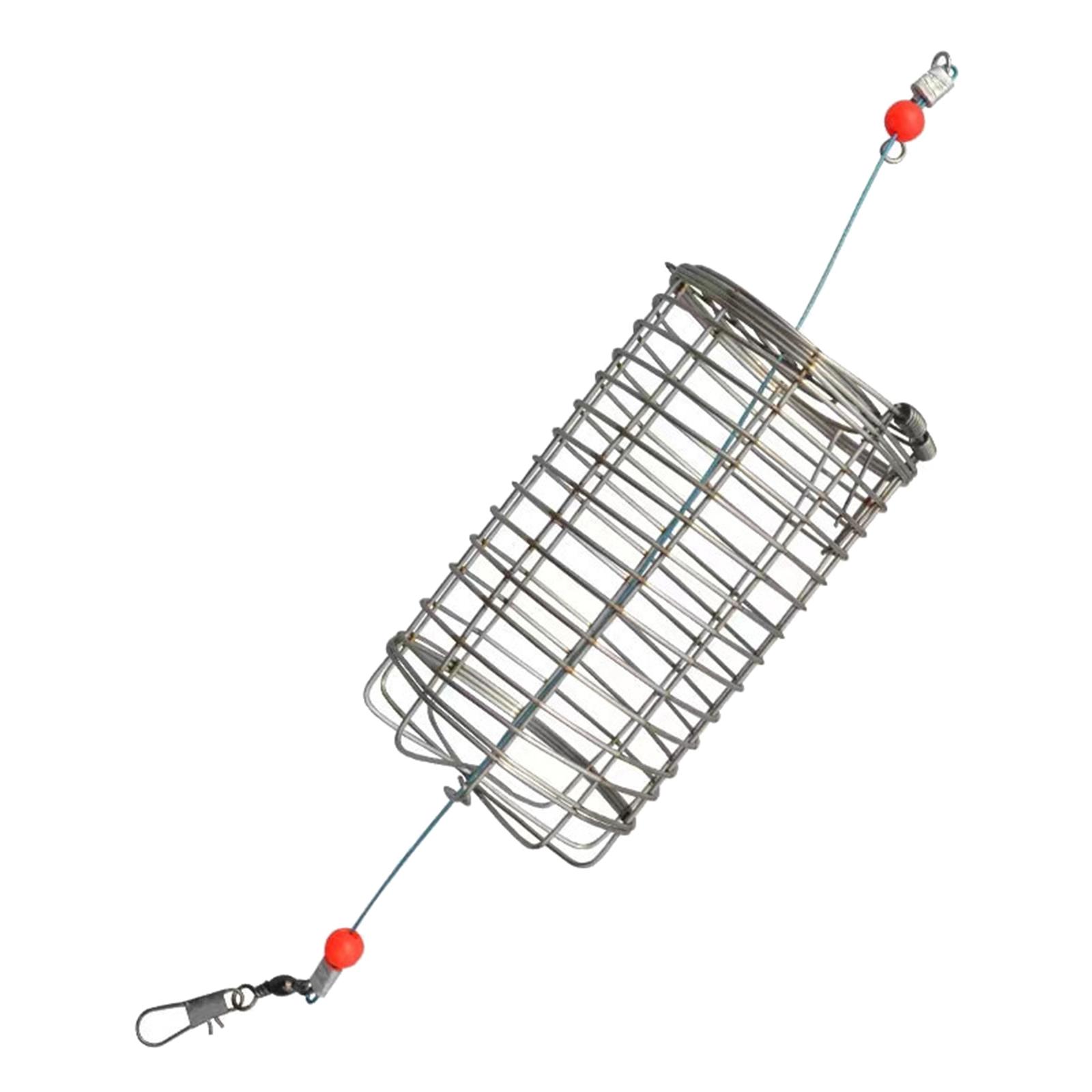 5pcs Carp Fishing Bait Trap Cage Feeder Basket Holder, Anti-rust Coarse Lure Feeder Carp Small Fishing Tackle Kit for Shrimp Carp Crayfish Crab