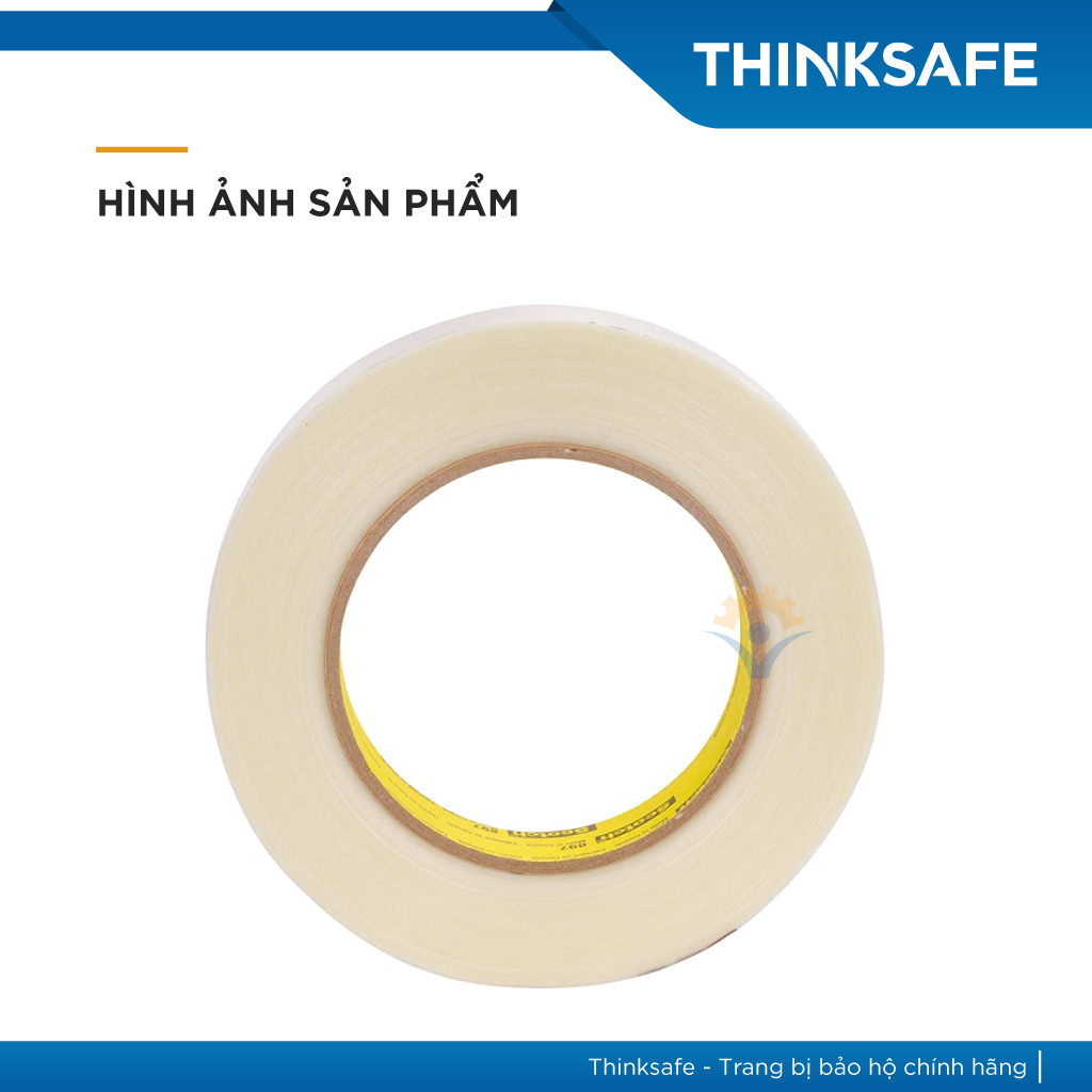 Băng keo một mặt 3M Scotch Filament Tape 897 gia cường, sợi thuỷ tinh (cuộn 55m) - Thinksafe