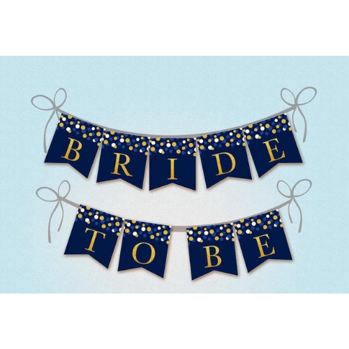 Dây cờ trang trí Bride To Be bunting ctdt35