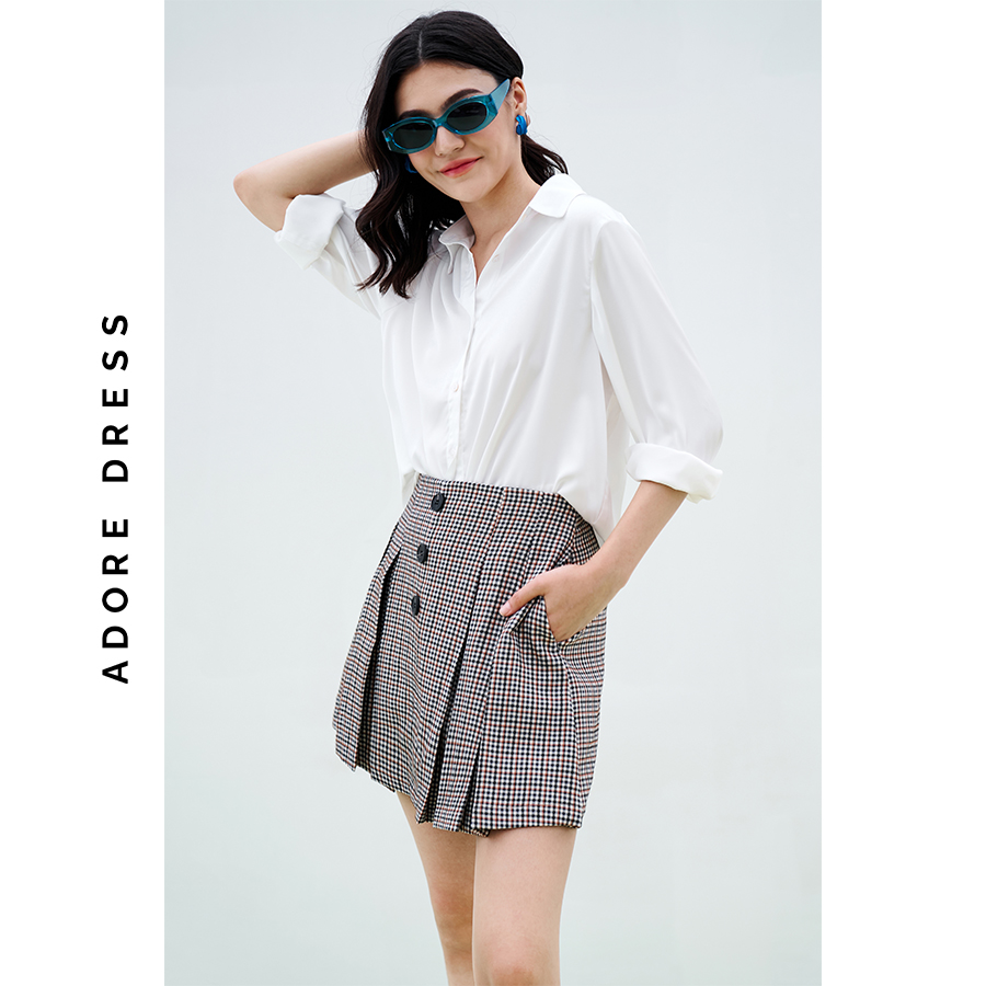 Quần skorts tuytsi đen và karo 313SK4001 ADORE DRESS