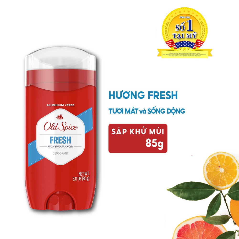 Lăn Khử Mùi Cho Nam Hương Tươi Mát Old Spice FRESH 85g