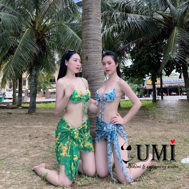 BIKINI 2 MẢNH KÈM KHĂN CHOÀNG CAO CẤP