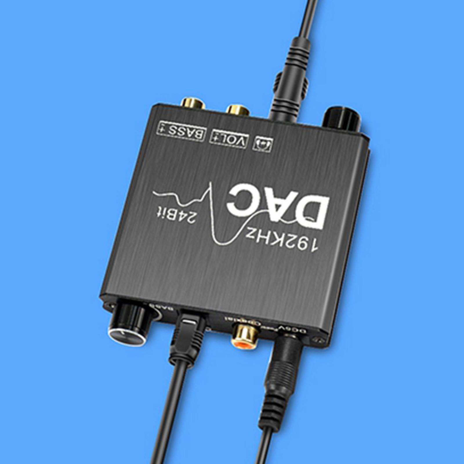 192kHz Digital Optical Coaxial to Analog RCA L/R 3.5mm Audio Converter for PS3/PS4 Blu-way player,HD DVD,Home Theatre system