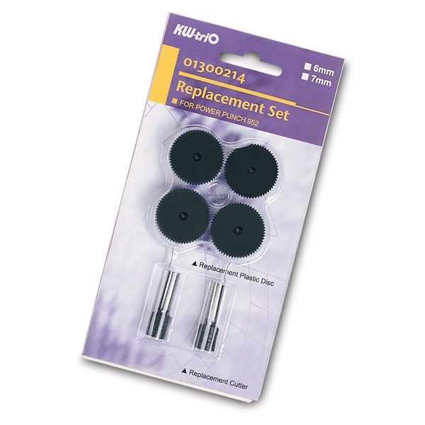 [CHÍNH HÃNG] Lưỡi dao đục lỗ Kw-TriO 952 (Bộ lẻ: 1 lưỡi dao + 2 đĩa nhựa)