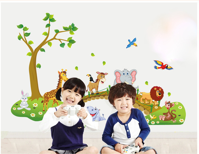 Decal dán tường Vườn Thú