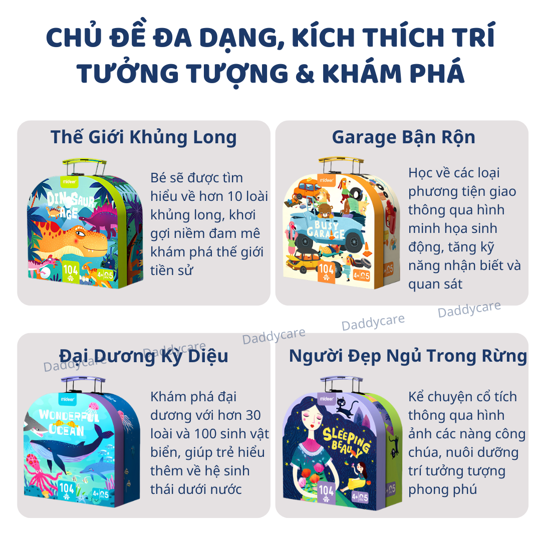 Đồ Chơi Xếp Hình Vali Đại Dương Wonderful Ocean Puzzle, Đồ Chơi Giáo Dục Cho Bé