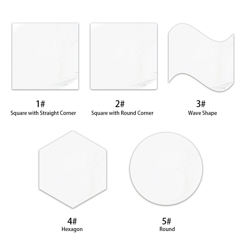 Gương acrylic mềm Trang trí tường không thấm nước Gương phản chiếu độ nét cao chống vỡ