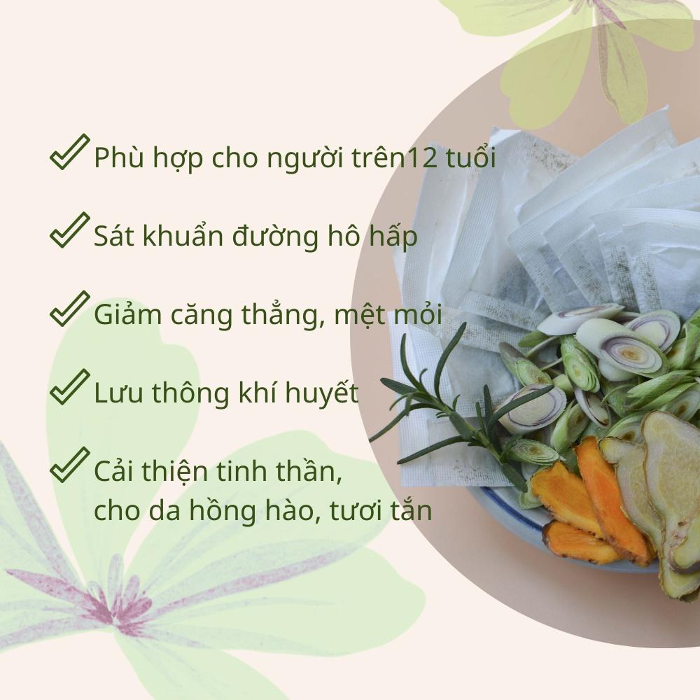 Trà lá xông giải cảm Pơ Lang