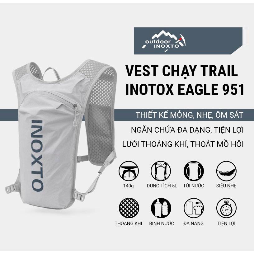 Balo Chạy Bộ Đạp Xe 5L Inoxto Running Cycling Bag| Vest chạy trail INOXTO Eagle 591 5L