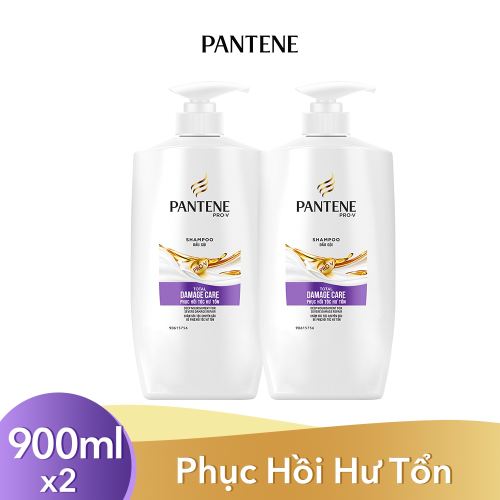 Combo 2 Dầu Gội PANTENE Chăm Sóc Hư Tổn 900g/900ml